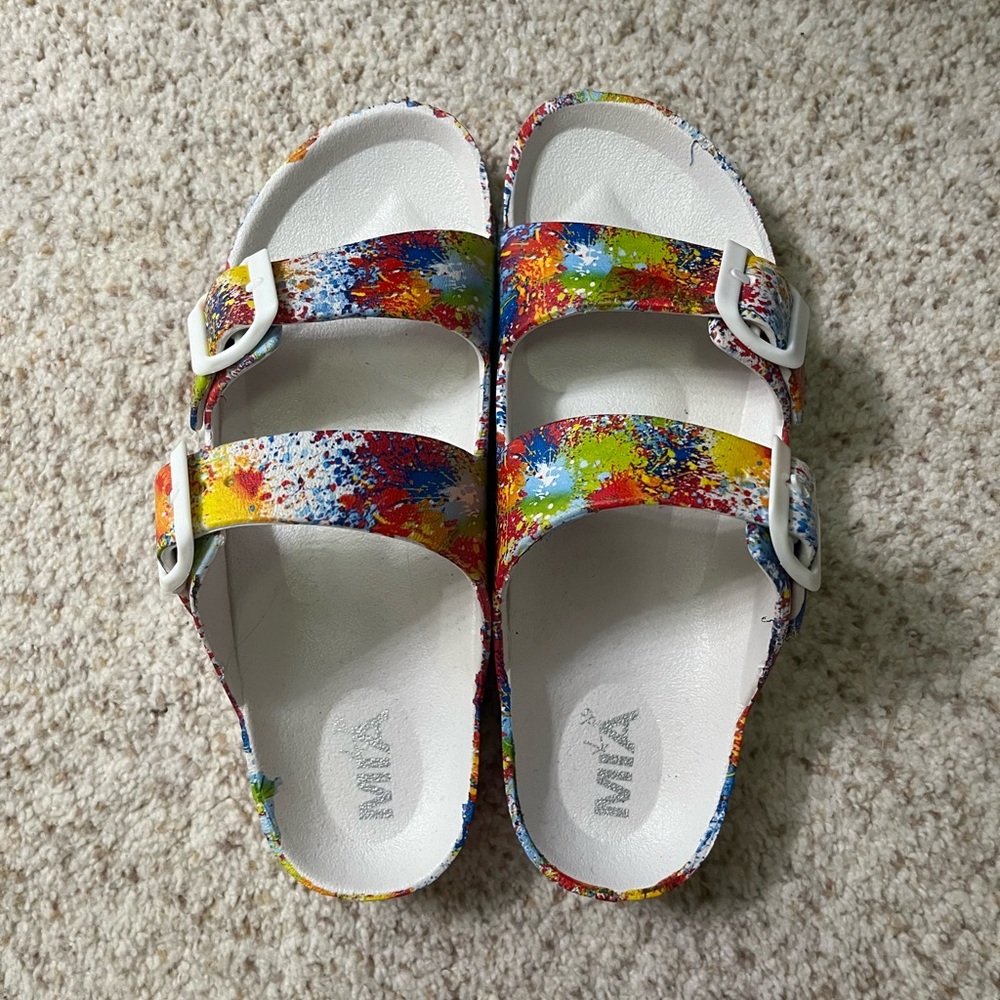MIA Kids Colorful Splatter Sandals